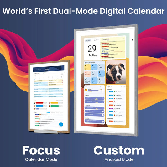 ApoloSign 2026 Dual-Mode Smart Digital Family Wall Calendar - 15.6"/21.5" Digital Display Weekly Planner for Parents, Voice Control, Gemini AI, Tasks Organizer, Chore Rewards, Customizable Widget Dashboard