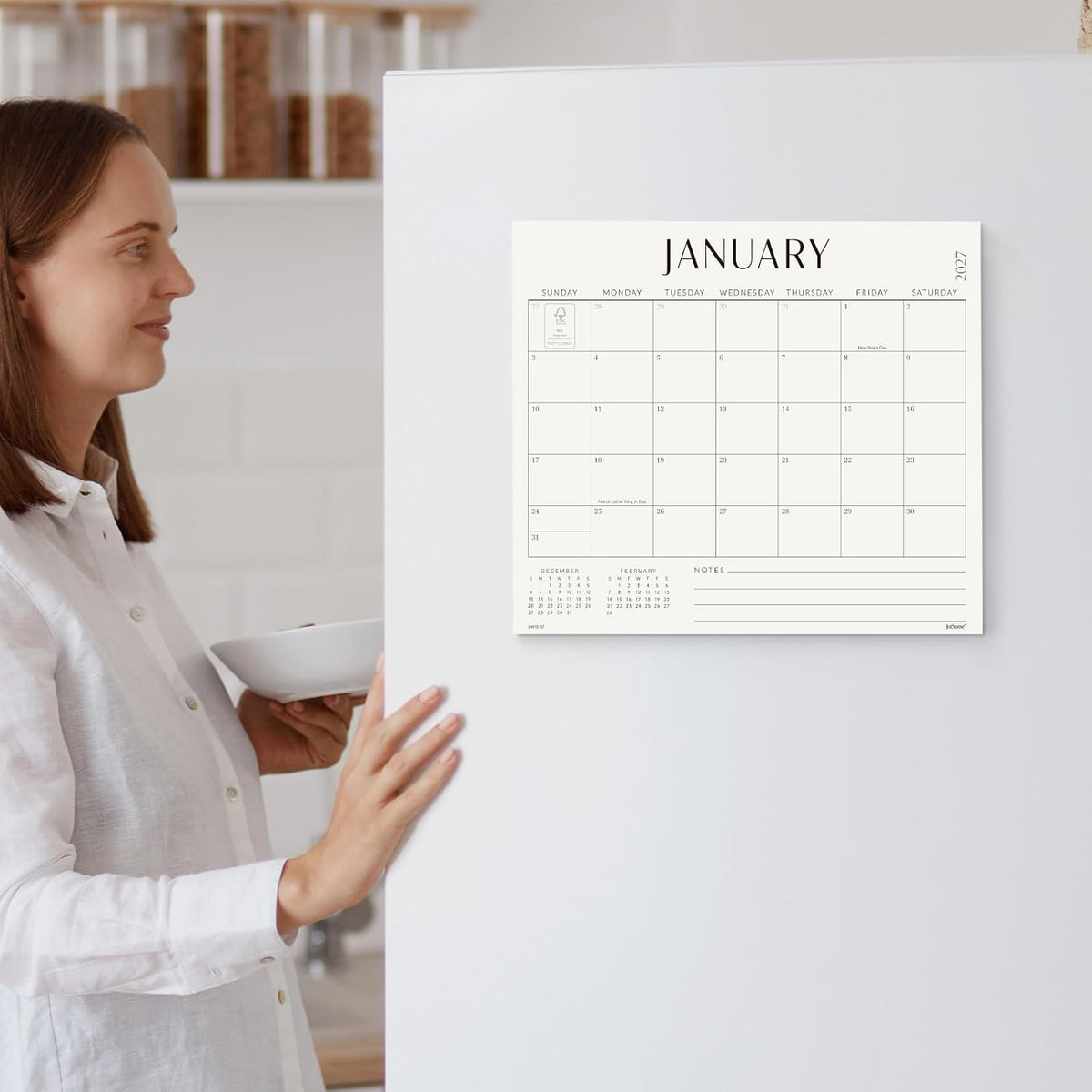 Jotsome Magnetic Calendar for Refrigerator 2026-2027