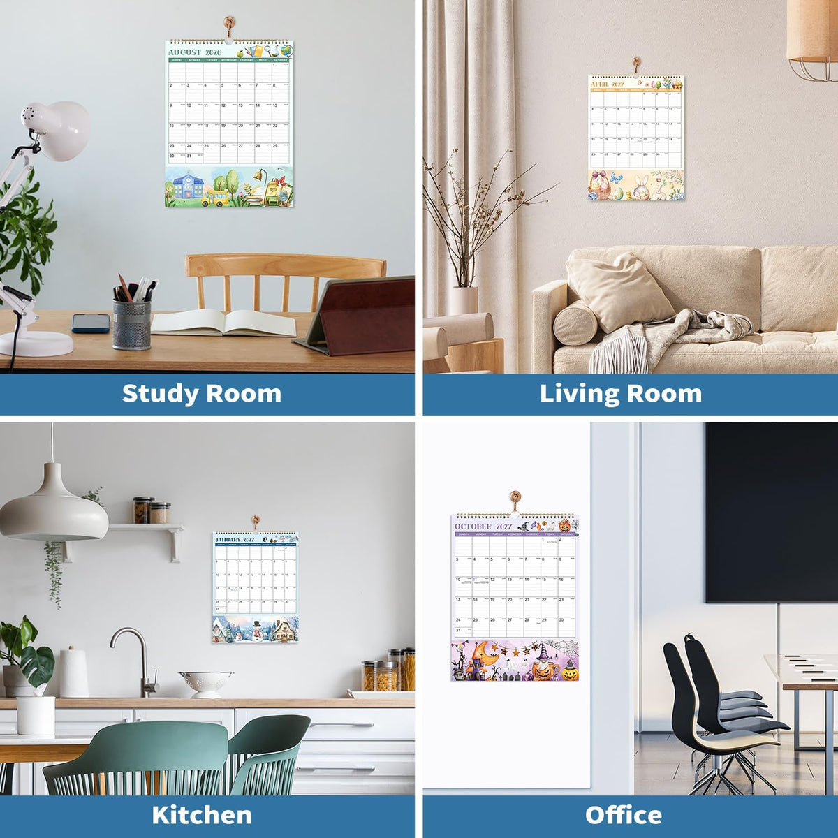 2027 Wall Calendar - 11.4" x 14.5", 18 Months from Jul. 2026 - Dec. 2027