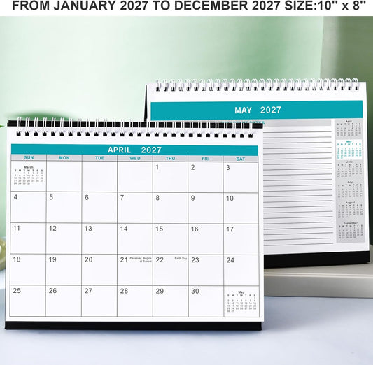 Desk Calendar 2027, 2027 Desk Calendar, 10" x 8.3" Calendar Desk