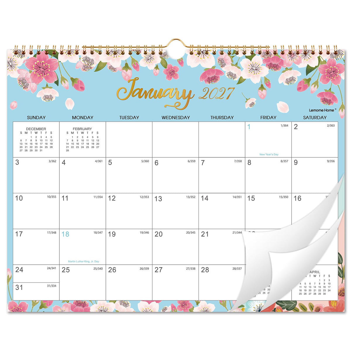 2027 Calendar - 2027 Wall Calendar, JAN.2027 - DEC.2027, 11" x 8.5"