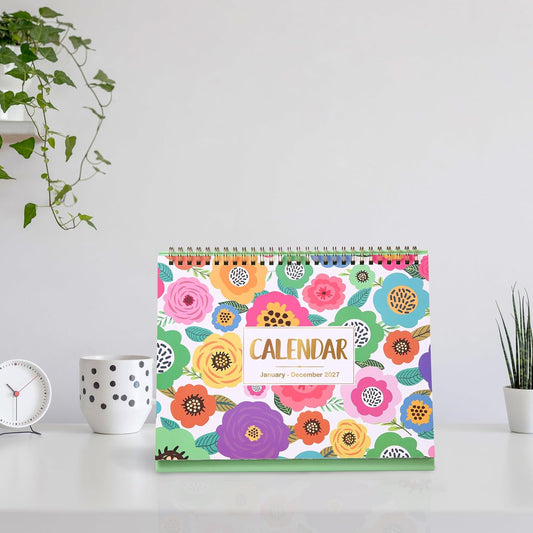 2027 Desk Calendar, 9.8" x 8.3", JAN 2027 - DEC 2027, Desktop Calendar