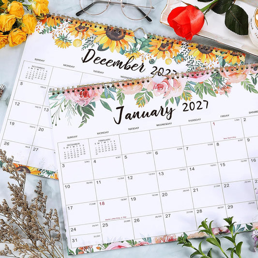 2027 Wall Calendar 12 Months Jan. 2027 - Dec. 2027, 14.6'' x 11.4''