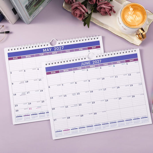 2027 Calendar, 2027 Wall Calendar 12 Month, 8.5" x 11", Wall Calendar 2027