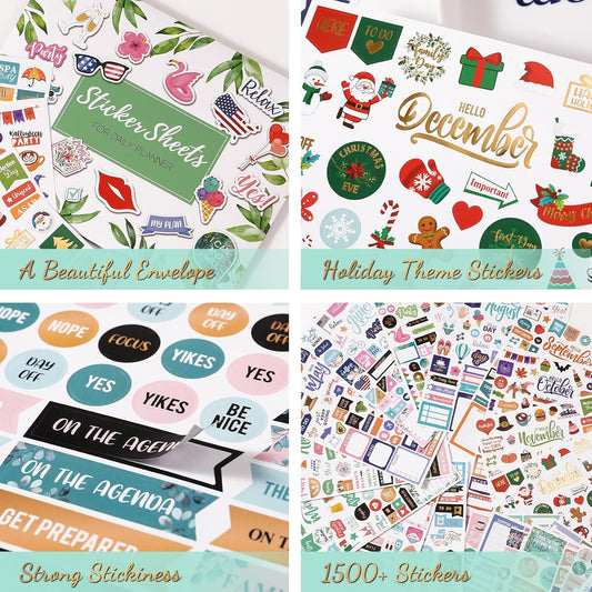 Planner Stickers - Monthly Planner Stickers and Accessories 25 Pages