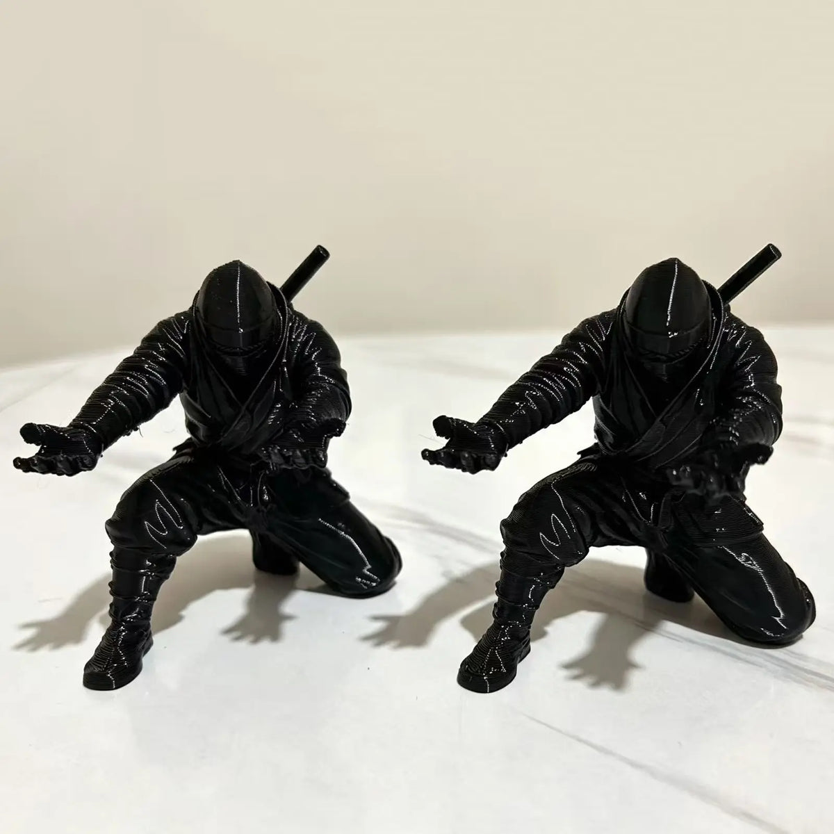 2 Piece Set Fashion Ninja Pen Holder, 3D Printed Samurai Model, Desktop Decorative Item, Unique Pen Stand, Office Accessories, Aesthetic Desk Accessories, Office Desk Accessory