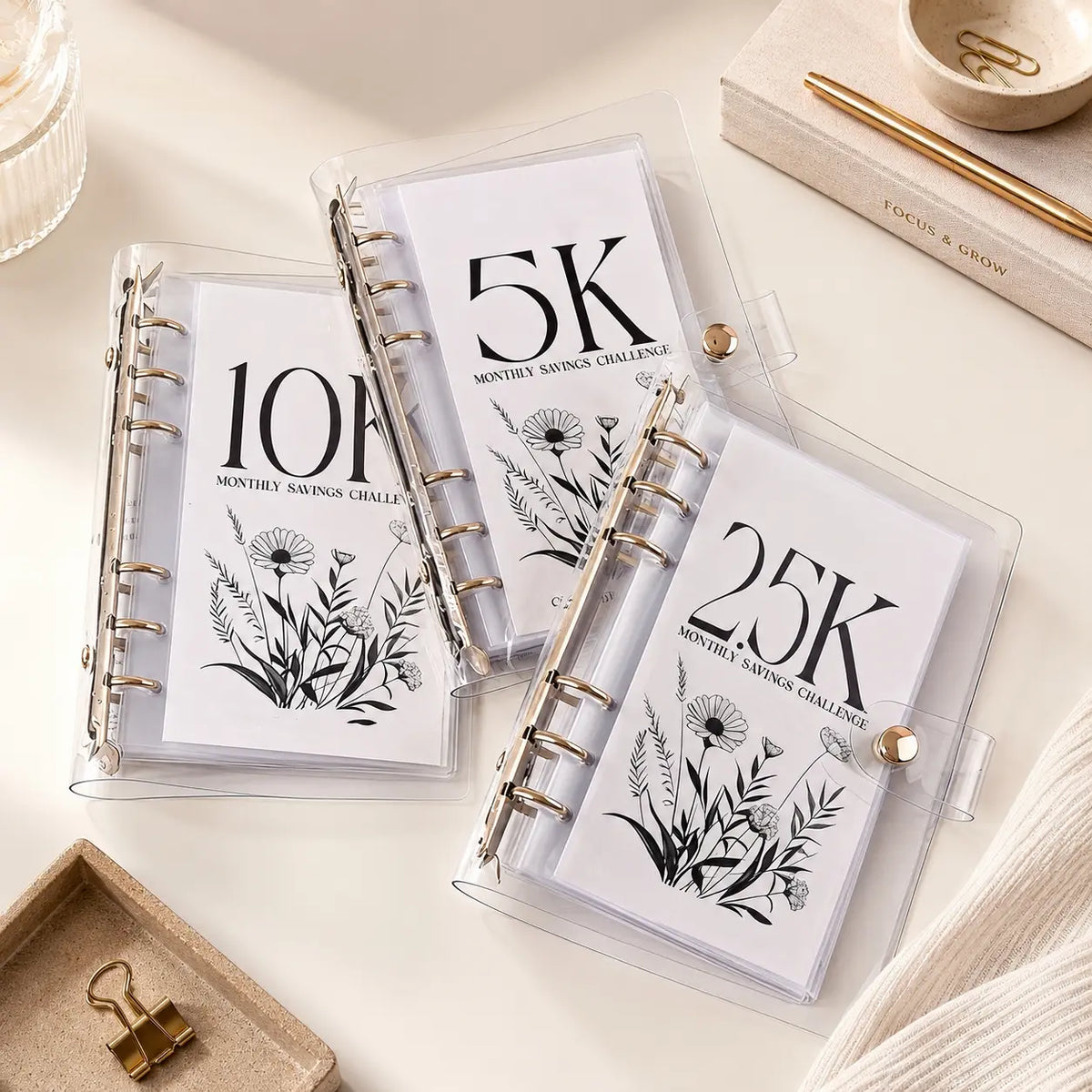 A6 12 Month Money Saving Challenge Binder, 1 Count Money Saving Budget Binder, Budget Planner Notebook with Cash Envelopes, Savings Challenges Book for Home Office, 2026 New year Valentine's Day Gift #GLOBAL PICKS