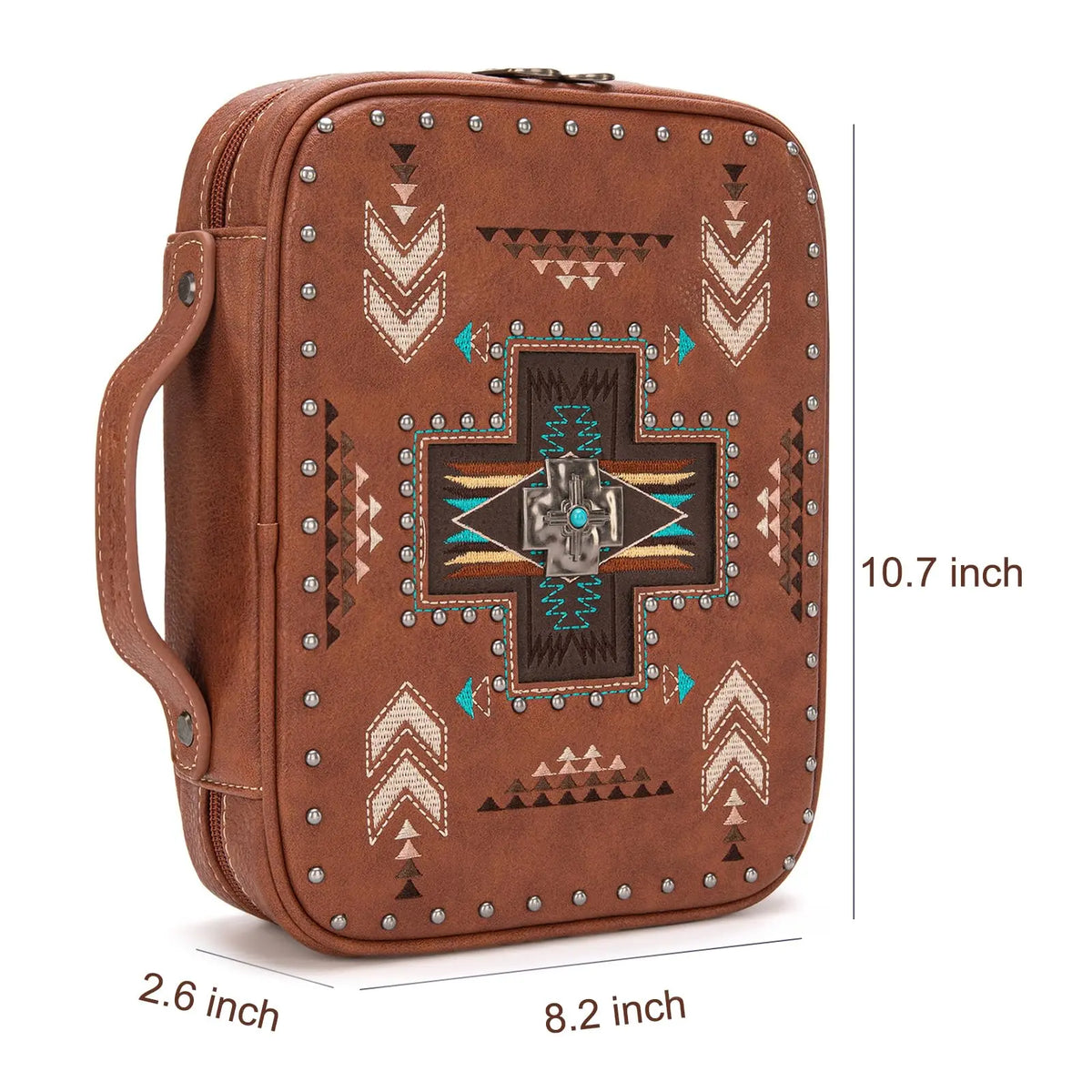 Montana West Western Style Embroidered Bible Covers Book Carrying Case Church Bag Outdoor Bible Protective Leather Designs Canvas