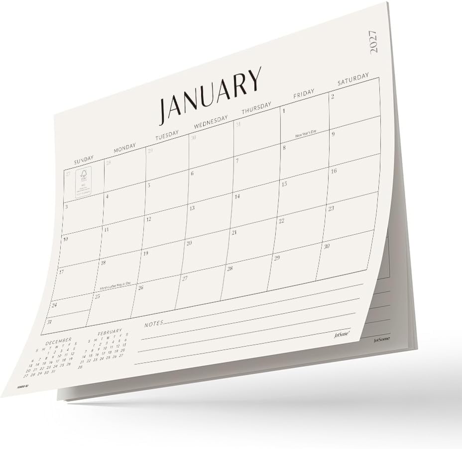Jotsome Magnetic Calendar for Refrigerator 2026-2027
