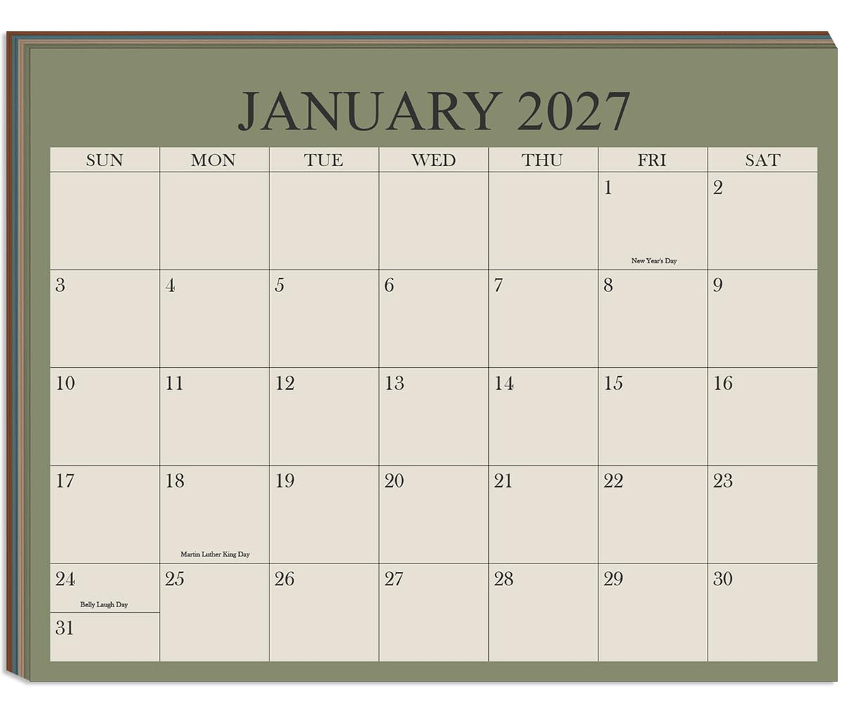2026-2027 Calendar - 18 Months Calendar from August 2026 - December 2027, Calendar 2026-2027 with Thick Paper, 8.5" x 11", Colorful
