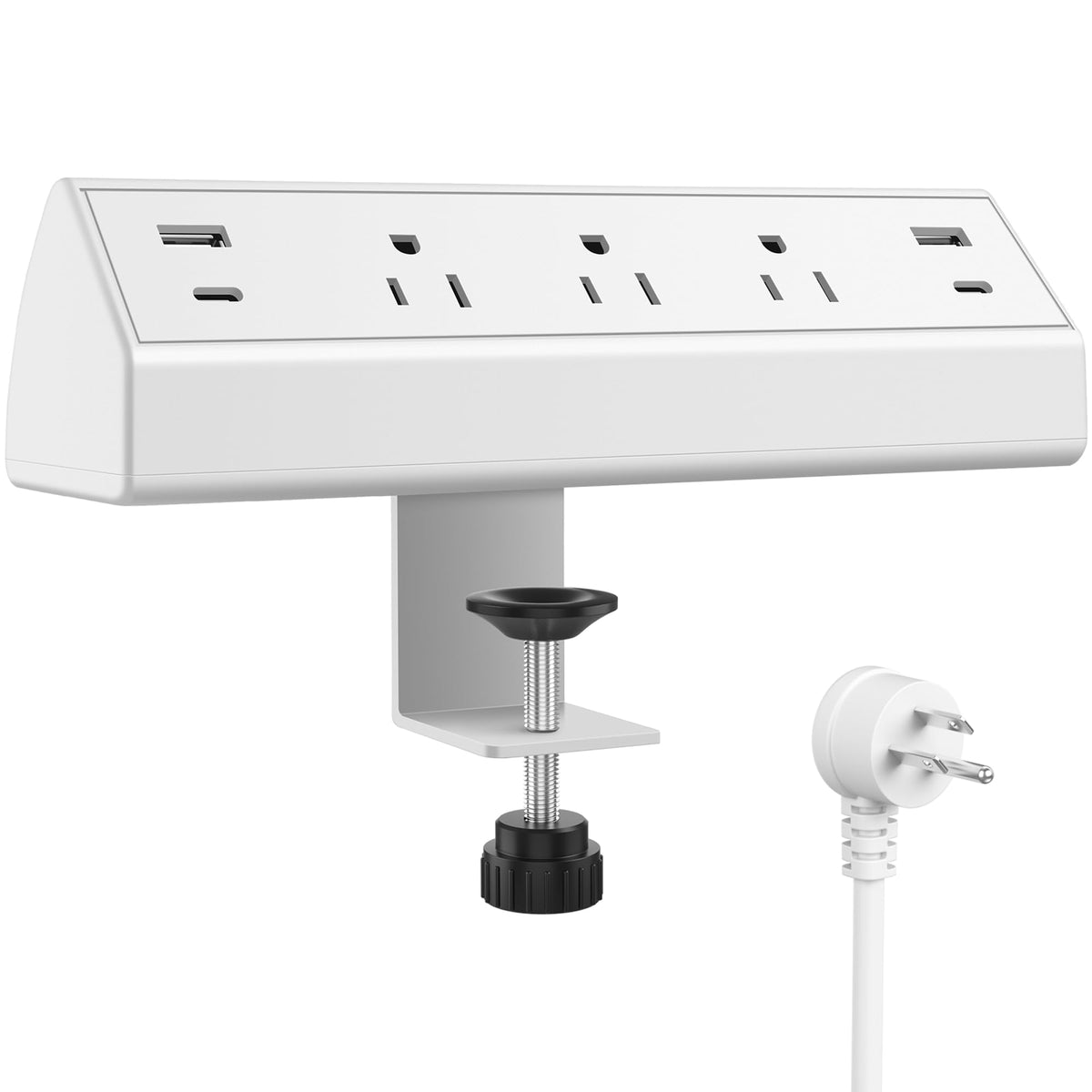 Jgstkcity Desk Clamp Power Strip USB C,Table Surge Protector