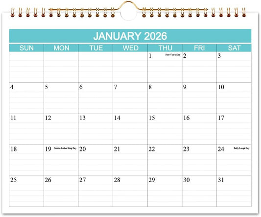 Calendar 2026-2027 - Wall Calendar Runs from Apr 2026 to June 2027-15 Monthly Calendar with Thick Paper for Planning and Organizing for Home or Office, Calender Planner, 8.5 x 11 In 2026 27 Calendars