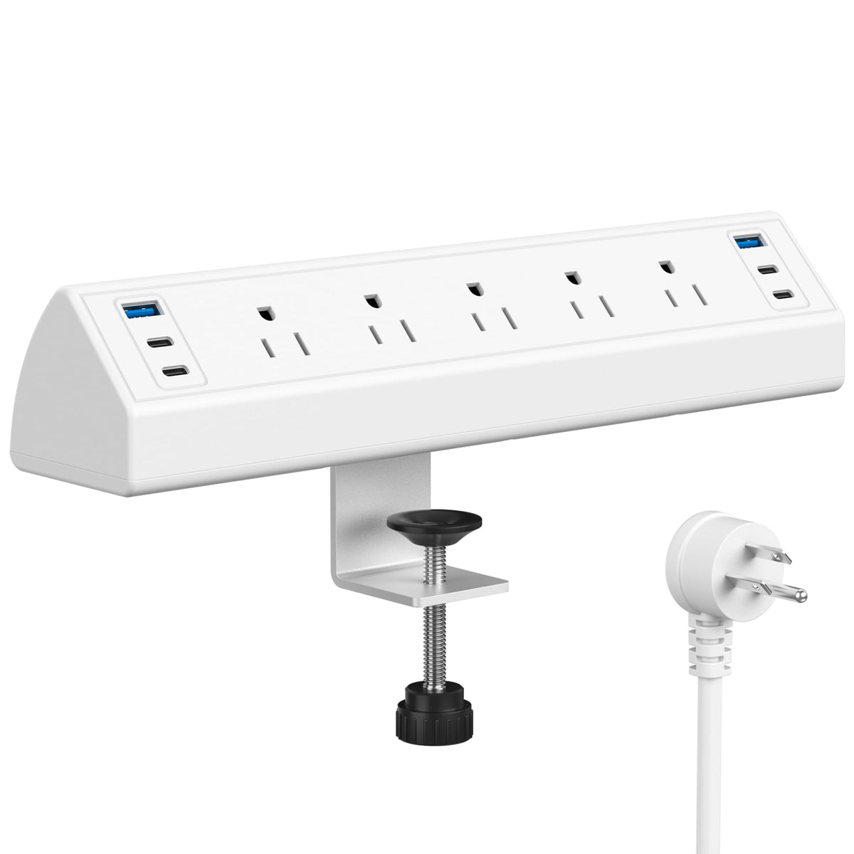 Jgstkcity Desk Clamp Power Strip USB C,Table Surge Protector