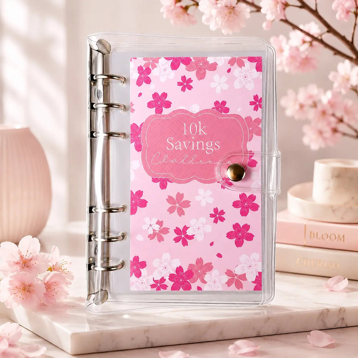 A6 12 Month Money Saving Challenge Binder, 1 Count Money Saving Budget Binder, Budget Planner Notebook with Cash Envelopes, Savings Challenges Book for Home Office, 2026 New year Valentine's Day Gift #GLOBAL PICKS