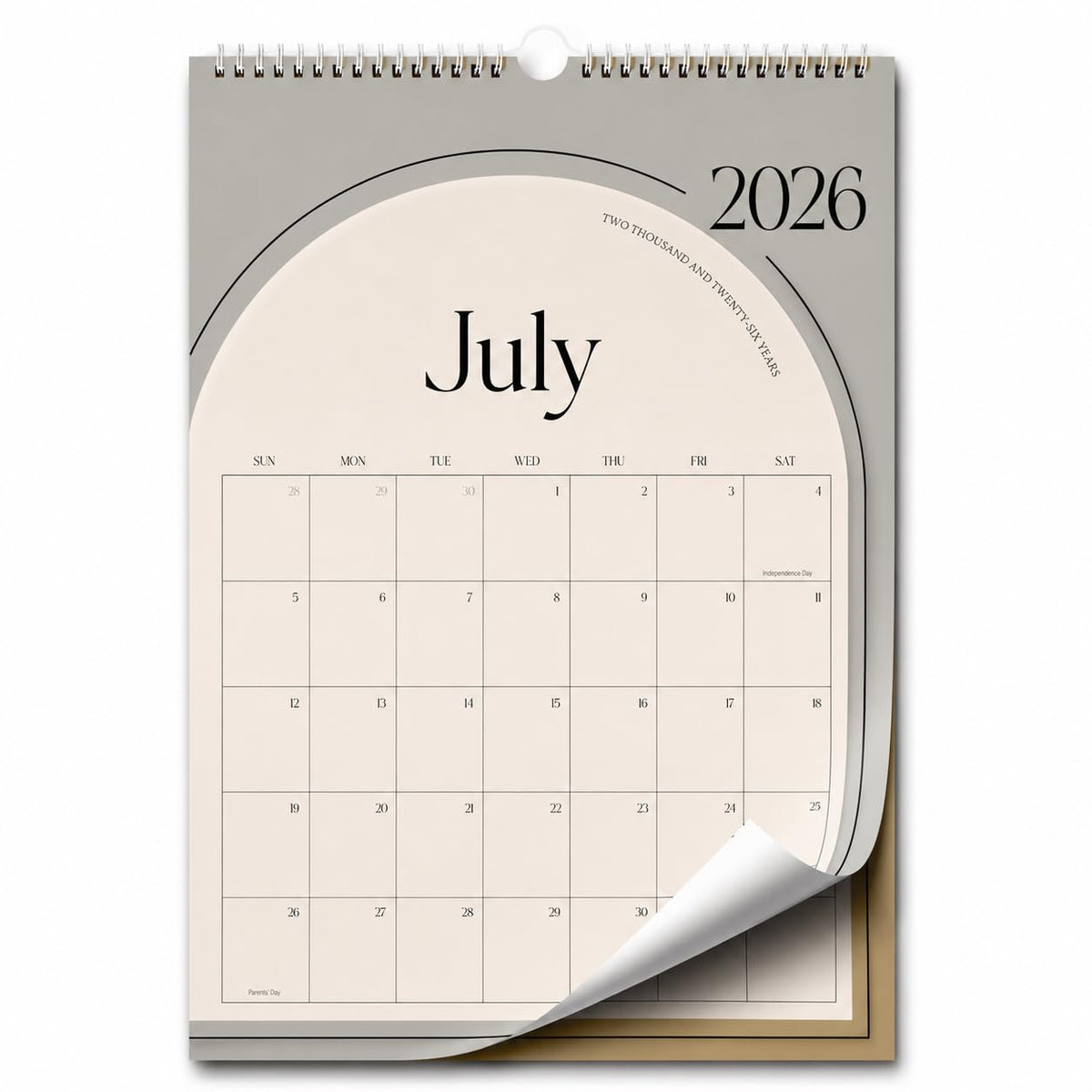 TREES Aesthetic Wall Calendar 2026-2027, 18-Month Calendar, 15" x 10"