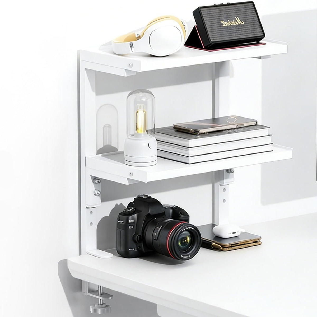 Spacrea 2 Tier Clamp on Desk Shelf