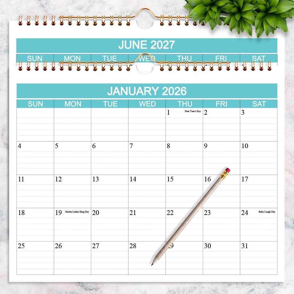 Calendar 2026-2027 - Wall Calendar Runs from Apr 2026 to June 2027-15 Monthly Calendar with Thick Paper for Planning and Organizing for Home or Office, Calender Planner, 8.5 x 11 In 2026 27 Calendars