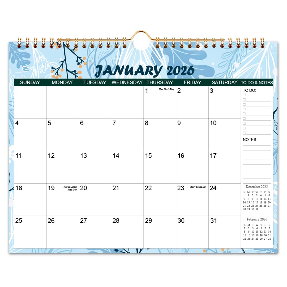 Calendar 2026-2027 - Wall Calendar from Apr 2026 to Jun 2027- Monthly Calendar with 140gsm Thick Paper for Planning and Organizing for Home or Office, 8.5 x 11 In Wall Calendar 2026-2027