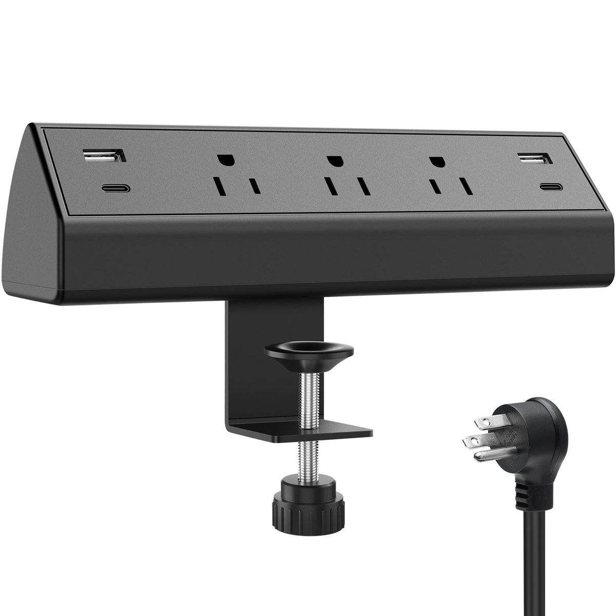 Jgstkcity Desk Clamp Power Strip USB C,Table Surge Protector