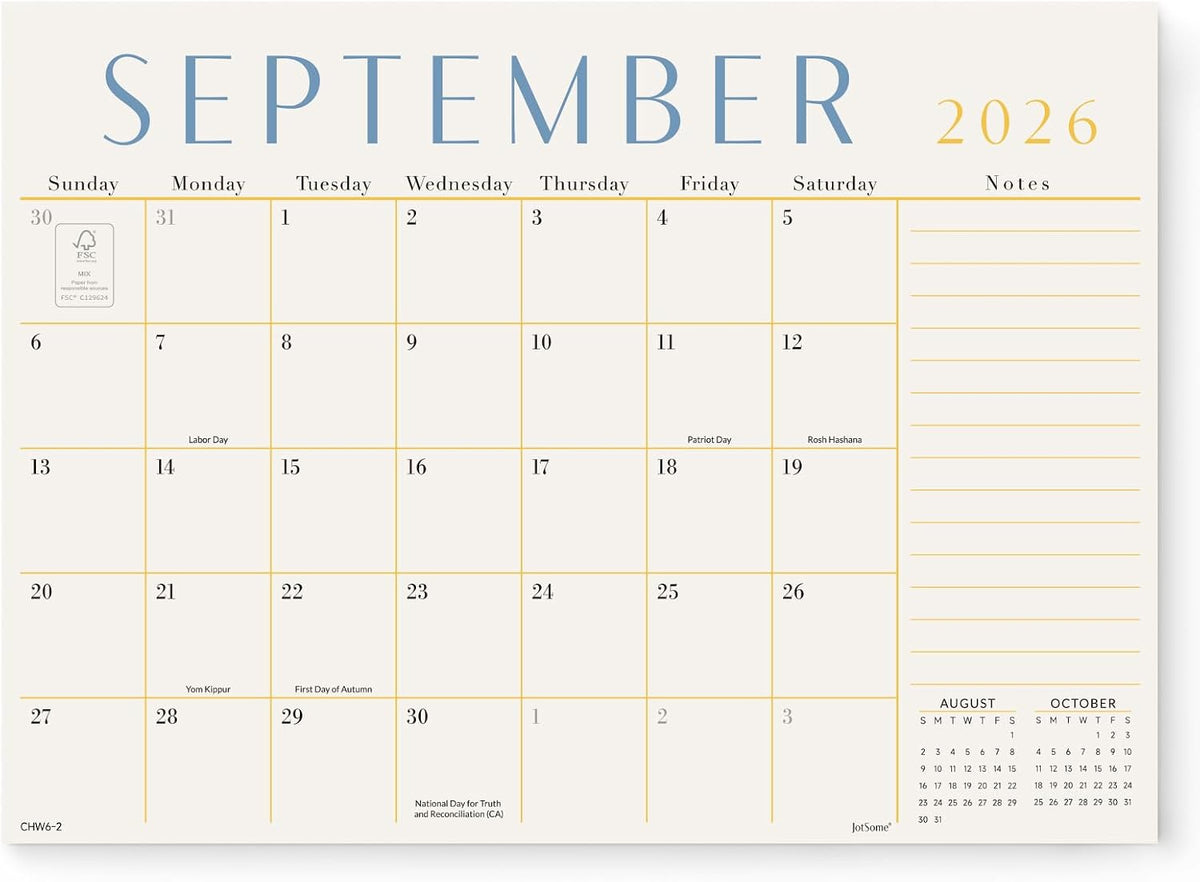 Jotsome Magnetic Calendar for Refrigerator 2026-2027, Fridge Calendar