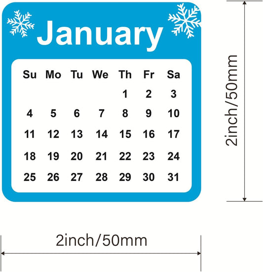 2026 Year Monthly Planner Sticker,60pcs Monthly Planner Sticker for Notebook