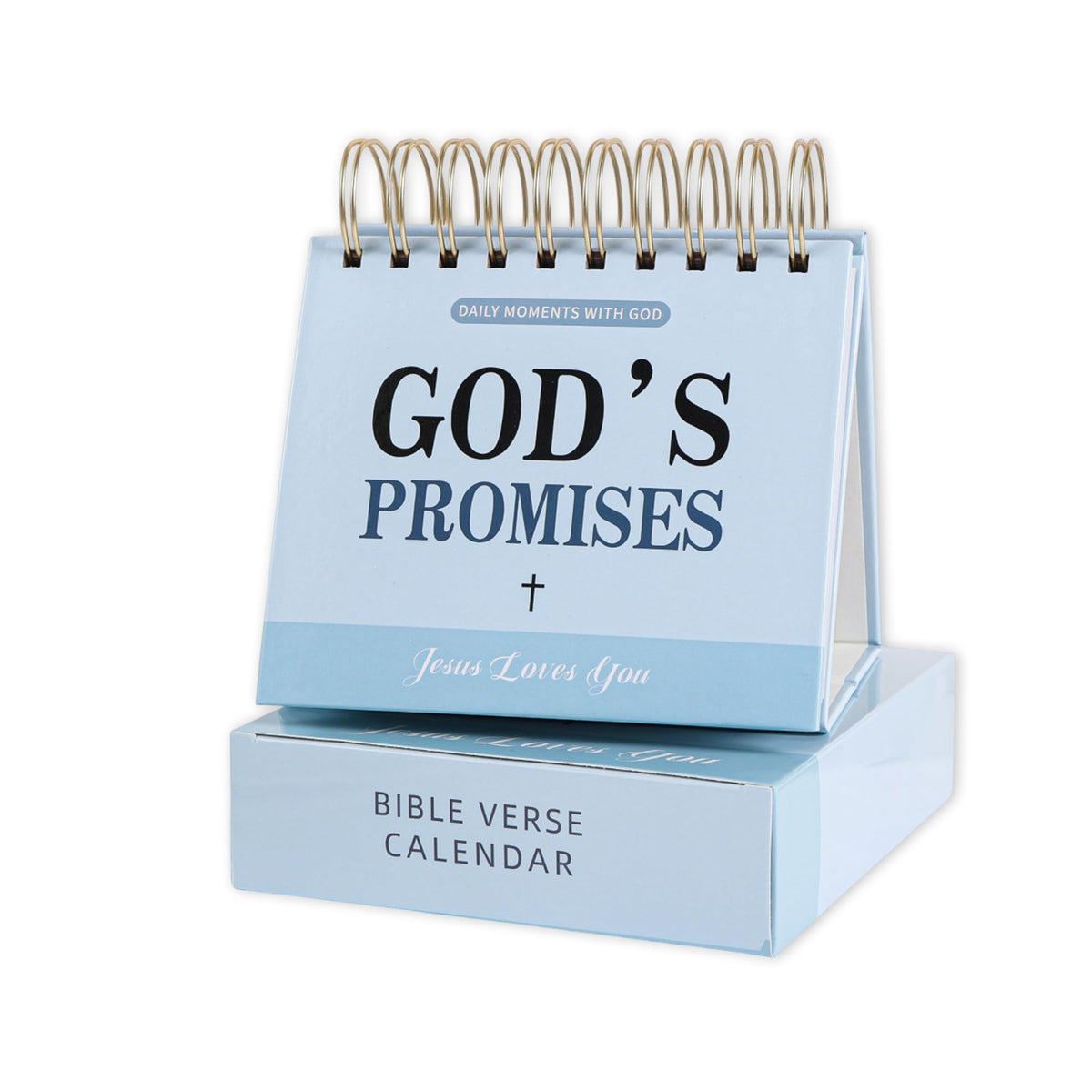 365-Day Inspirational Desk Calendar for Women - Large Coil Bound Motivational Desktop Decorations Calendar with Daily Affirmations - Cute Positive Office Desk Decor Gifts for Women (Beige)