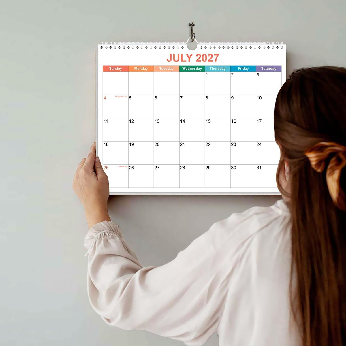 2026-2027 Calendar - 18 Months Calendar from August 2026 - December 2027, Calendar 2026-2027 with Thick Paper, 8.5" x 11", Colorful