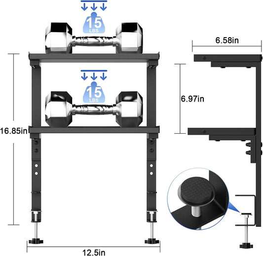 Spacrea 2 Tier Clamp on Desk Shelf