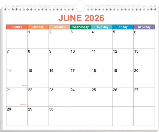 2026-2027 Calendar - 18 Months Calendar from August 2026 - December 2027, Calendar 2026-2027 with Thick Paper, 8.5" x 11", Colorful
