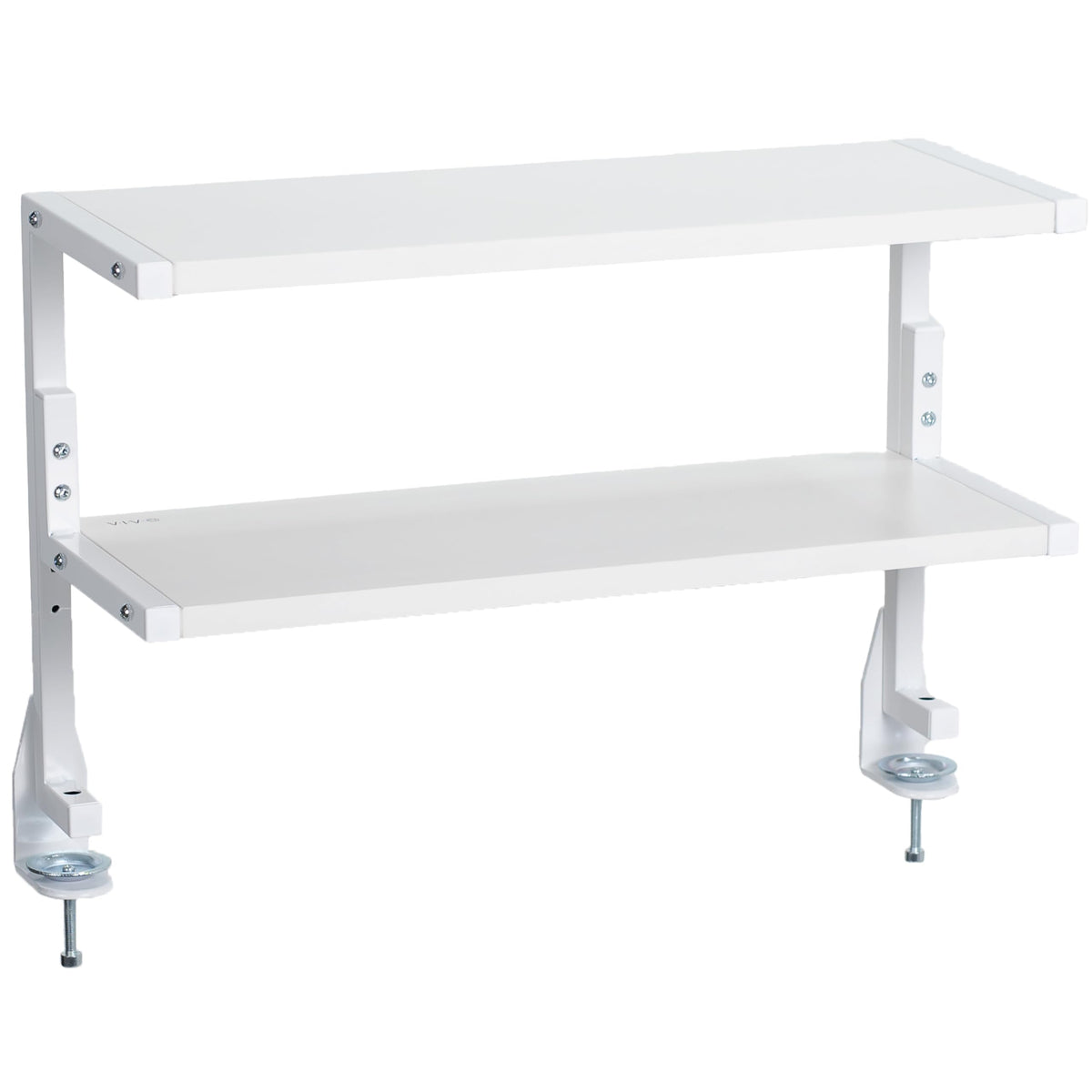 VIVO Black Clamp-on 13 inch 2-Tier Desk Shelf, STAND-SHELF2C