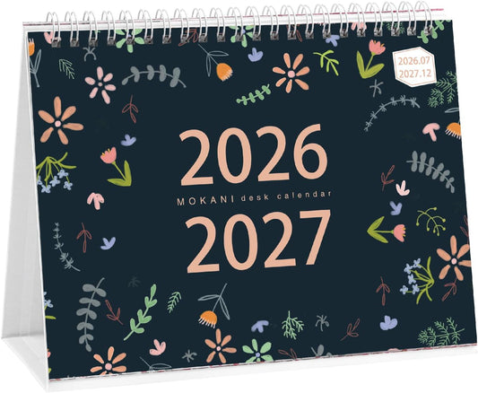Desk Calendar 2026-2027, Monthly Desktop Calendar(Oct. 2026 - Dec. 2027)