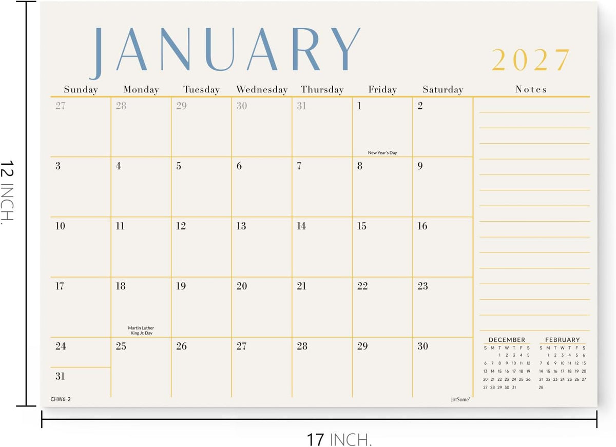Jotsome Magnetic Calendar for Refrigerator 2026-2027, Fridge Calendar