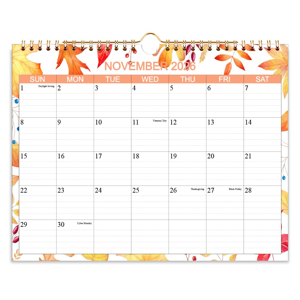 Calendar 2026-2027 - Wall Calendar from Apr 2026 to Jun 2027- Monthly Calendar with 140gsm Thick Paper for Planning and Organizing for Home or Office, 8.5 x 11 In Wall Calendar 2026-2027