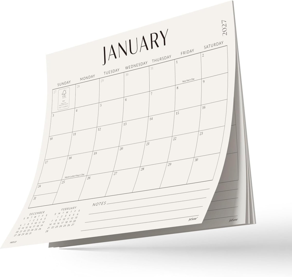Jotsome Magnetic Calendar for Refrigerator 2026-2027