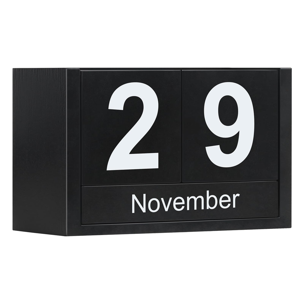 Wooden Block Calendar for Desk, Small Size Daily Desktop Perpetual Desk Calendar, Cute Date Display Desk Accessories for Home Office Decor, Teacher, Classroom, Reusable Yearly, Pink