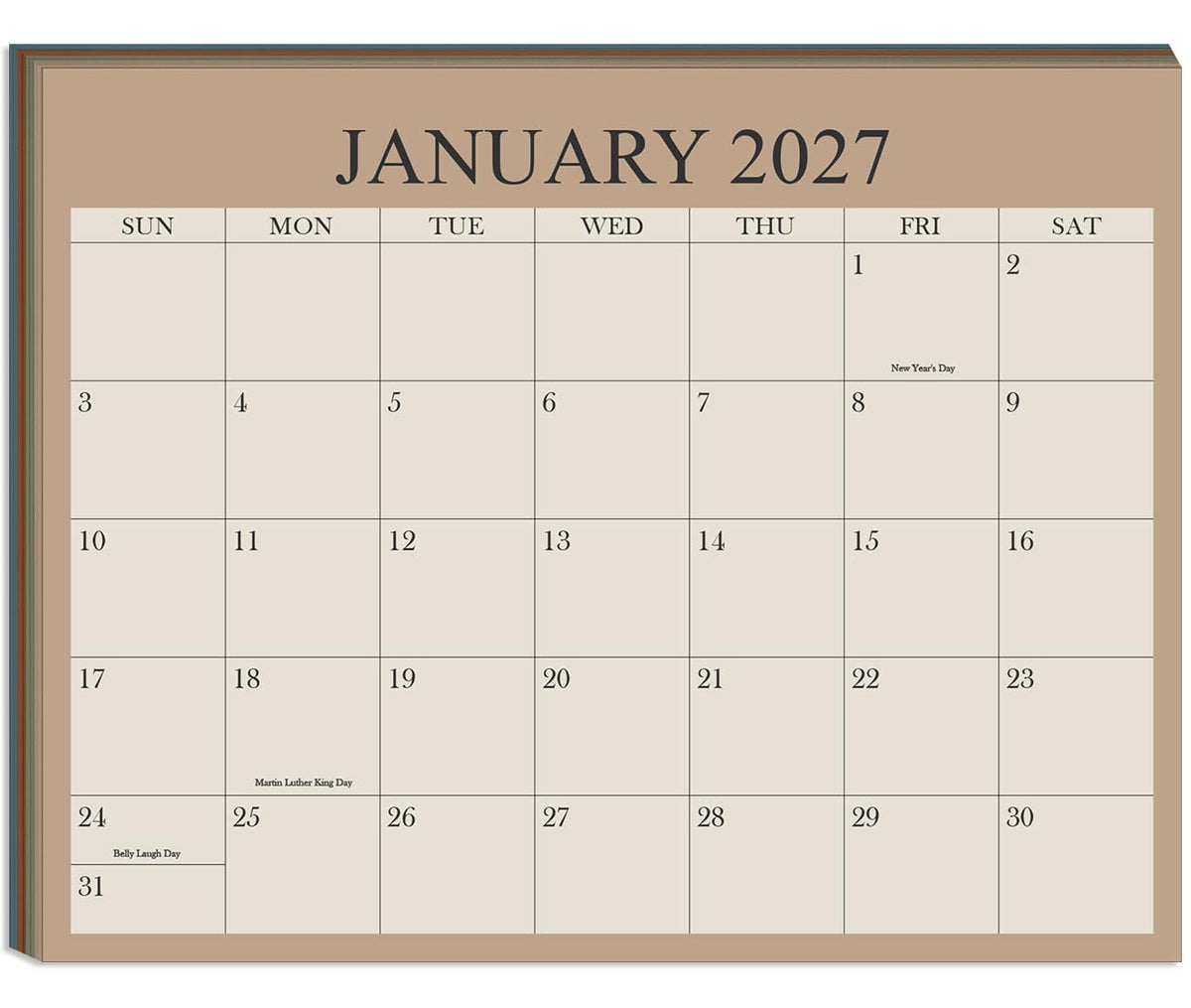 2026-2027 Calendar - 18 Months Calendar from August 2026 - December 2027, Calendar 2026-2027 with Thick Paper, 8.5" x 11", Colorful