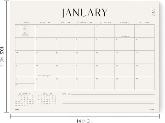 Jotsome Magnetic Calendar for Refrigerator 2026-2027