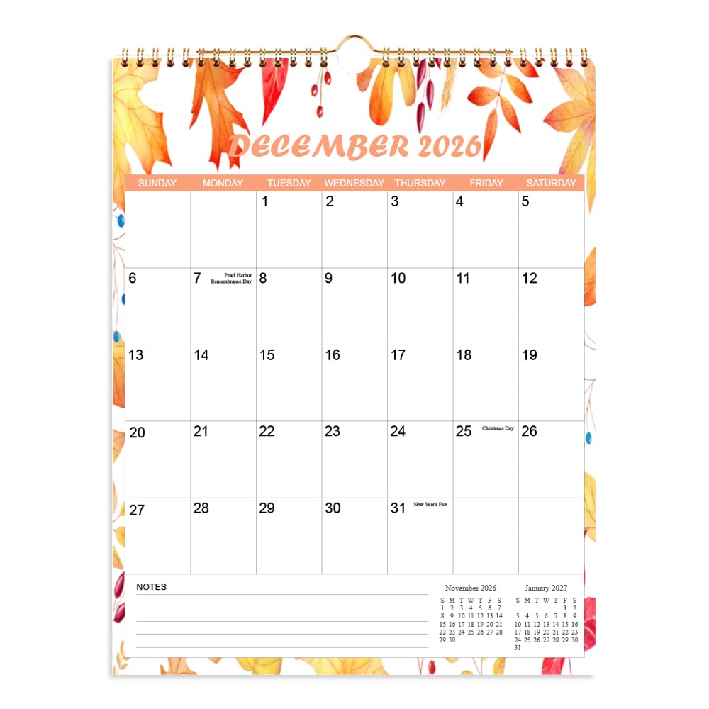 Calendar 2026-2027 - Wall Calendar Runs from Apr 2026 to June 2027-15 Monthly Calendar with Thick Paper for Planning and Organizing for Home or Office, Calender Planner, 8.5 x 11 In 2026 27 Calendars