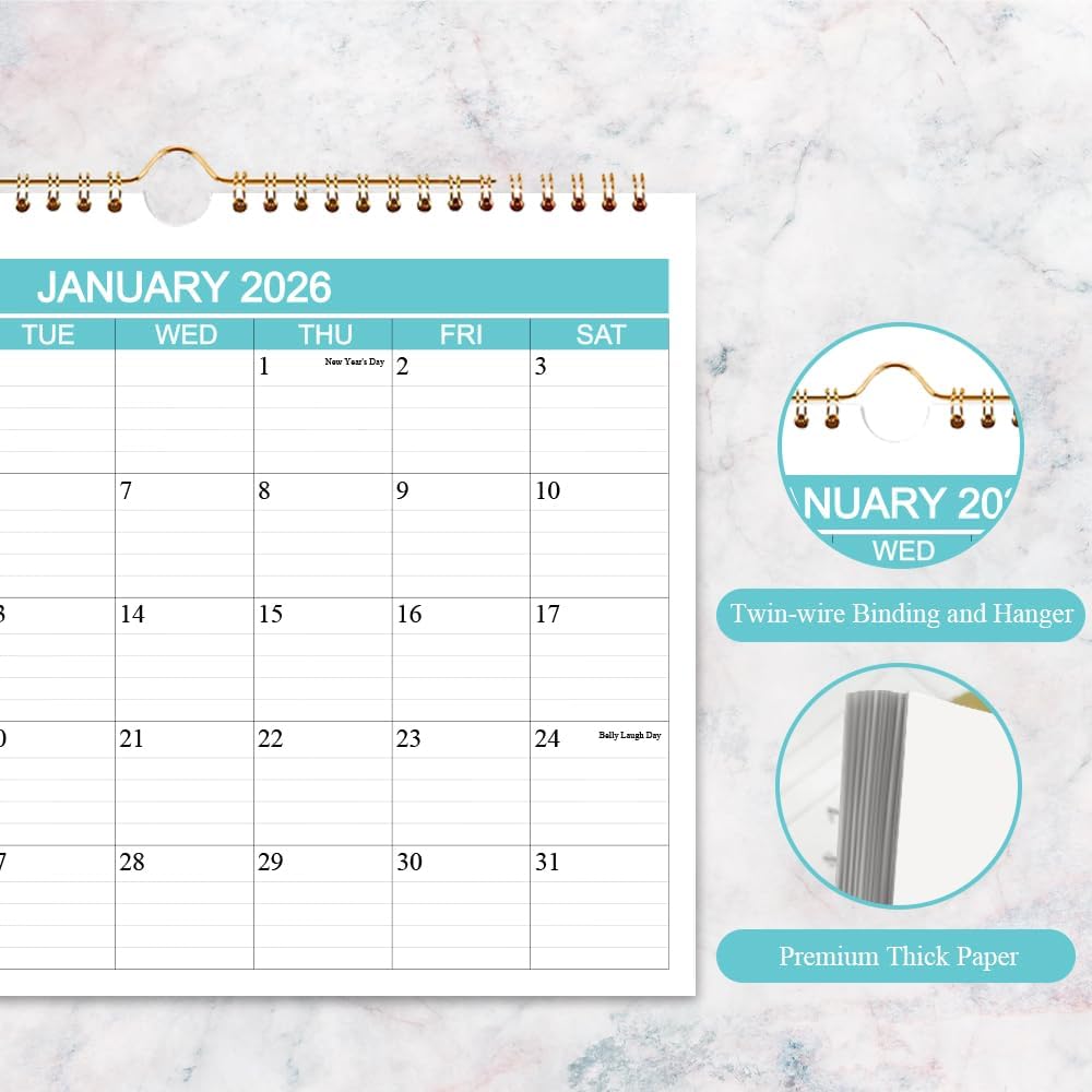 Calendar 2026-2027 - Wall Calendar Runs from Apr 2026 to June 2027-15 Monthly Calendar with Thick Paper for Planning and Organizing for Home or Office, Calender Planner, 8.5 x 11 In 2026 27 Calendars