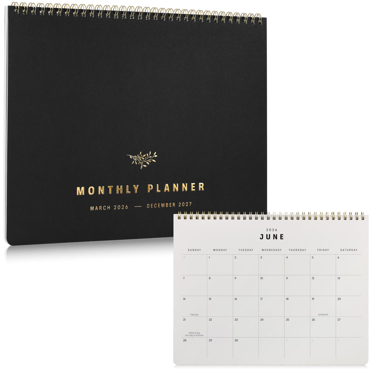 Beautiful 2026-2027 Monthly Planner and Calendar Book - Modern To Do List