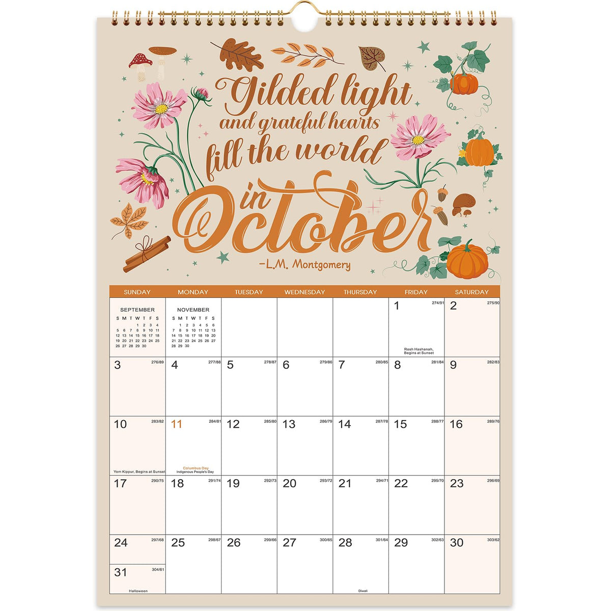 2027 Calendar - 2027 Wall Calendar, Jan. 2027 - Dec. 2027, 12" x 17"