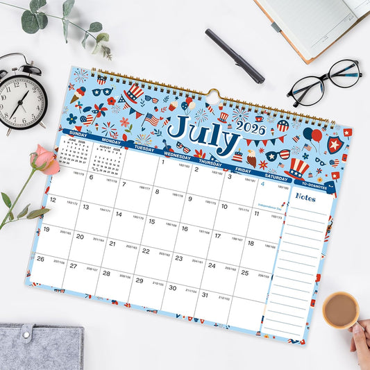 Wall Calendar 2026-2027, 18 Month Jul 2026-Dec 2027, 14.8"x11.5"