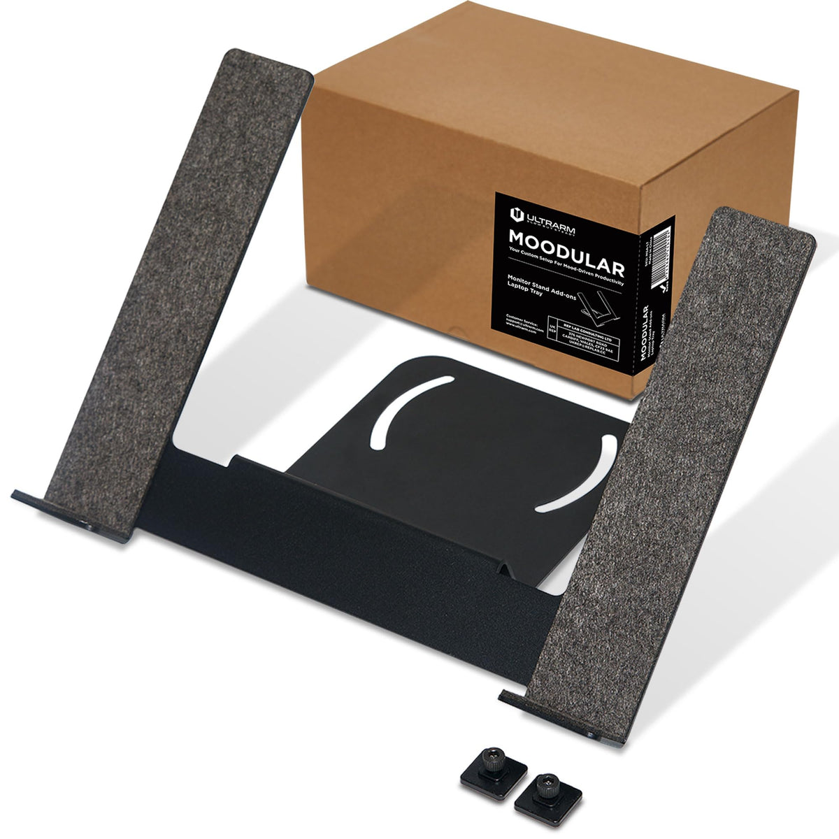 ULTRARM Moodular Wooden Monitor Stand Desk Organizer, Large 45.6" Oak