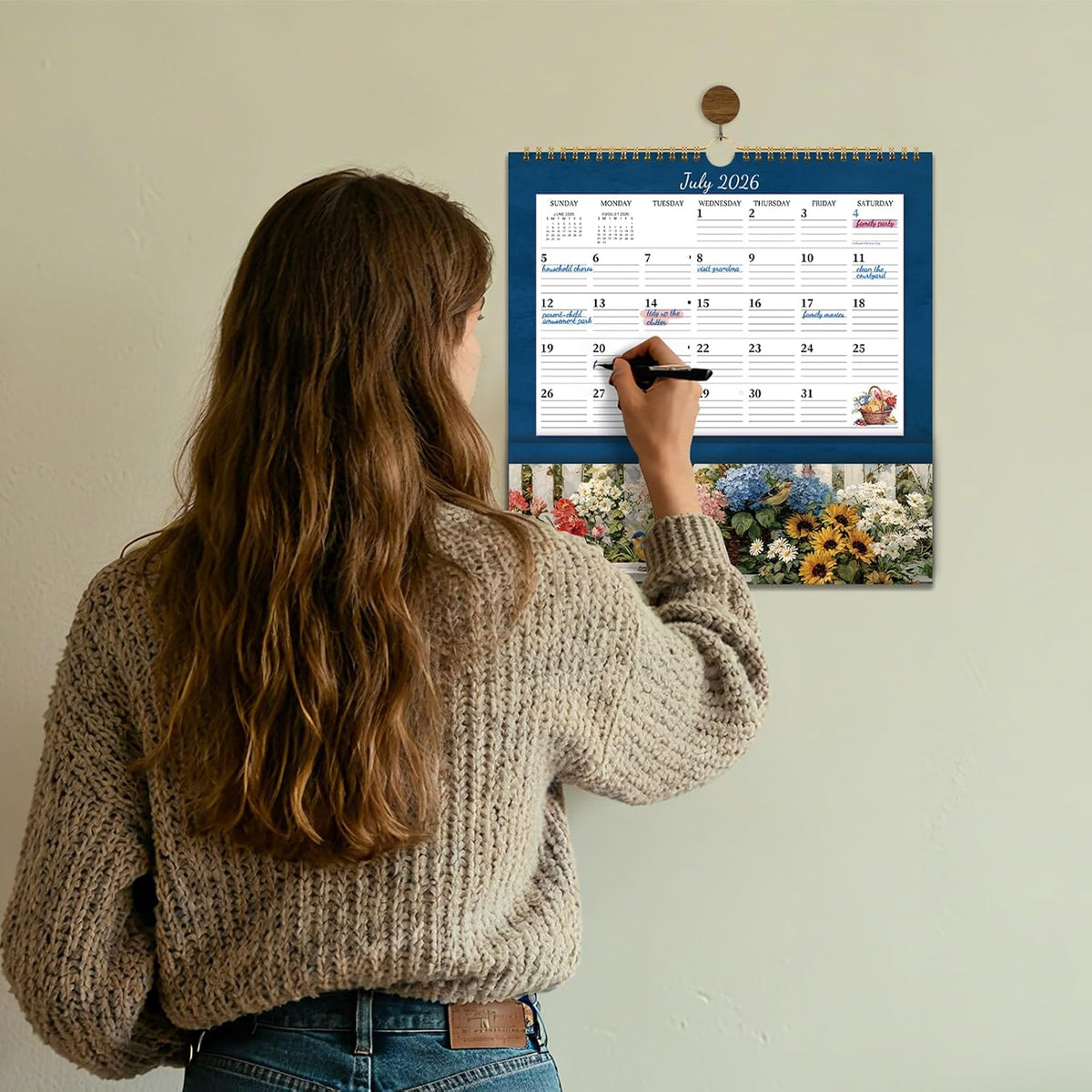 Calendar 2026-2027 - Sep. 2026 to Dec. 2027, Wall Calendar with Pocket
