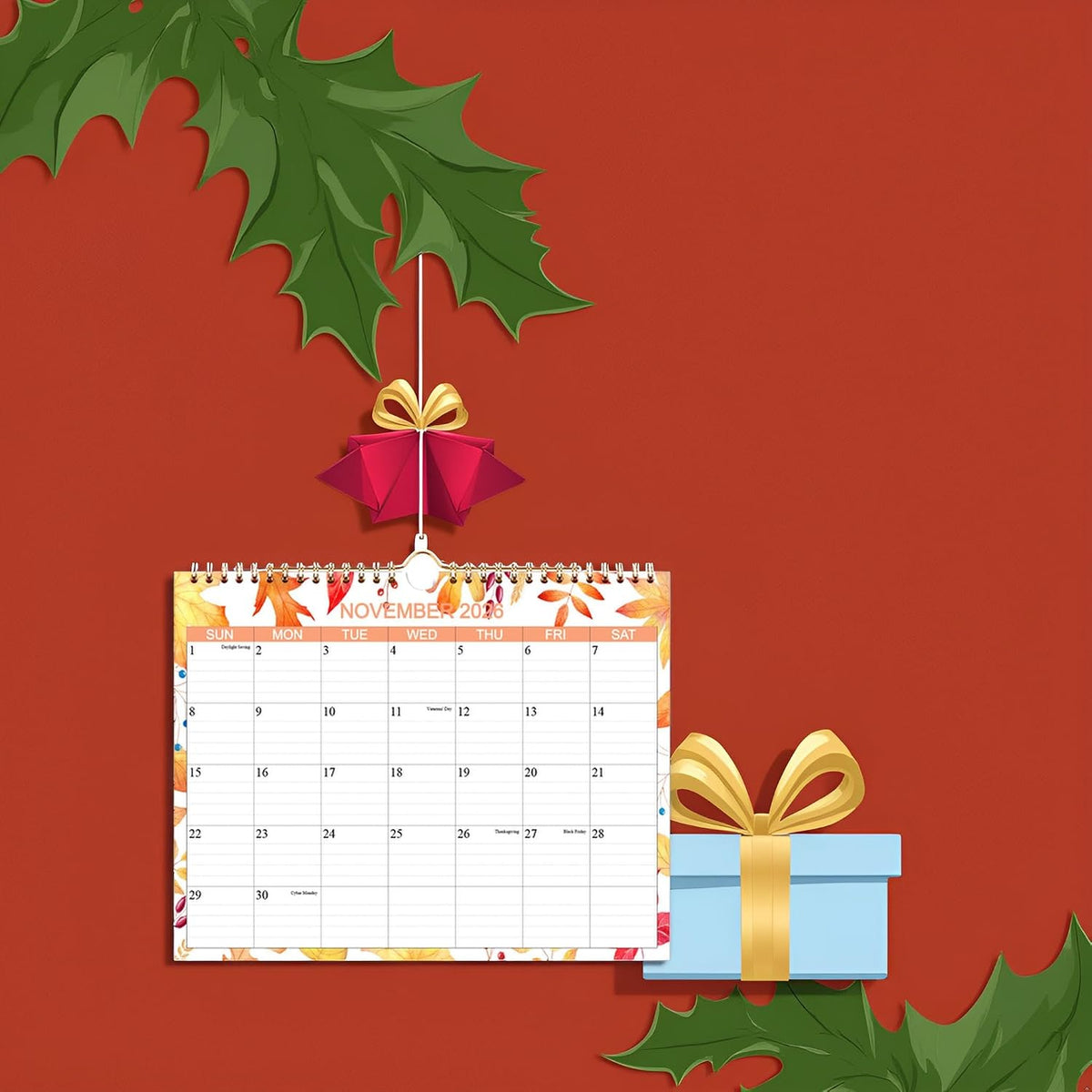 Calendar 2026-2027 - Wall Calendar from Apr 2026 to Jun 2027- Monthly Calendar with 140gsm Thick Paper for Planning and Organizing for Home or Office, 8.5 x 11 In Wall Calendar 2026-2027