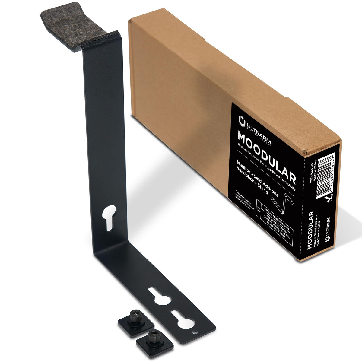 ULTRARM Moodular Wooden Monitor Stand Desk Organizer, Large 45.6" Oak