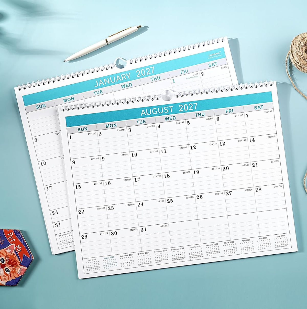 Calendar 2027, 12 Months from January 2027 to December 2027
