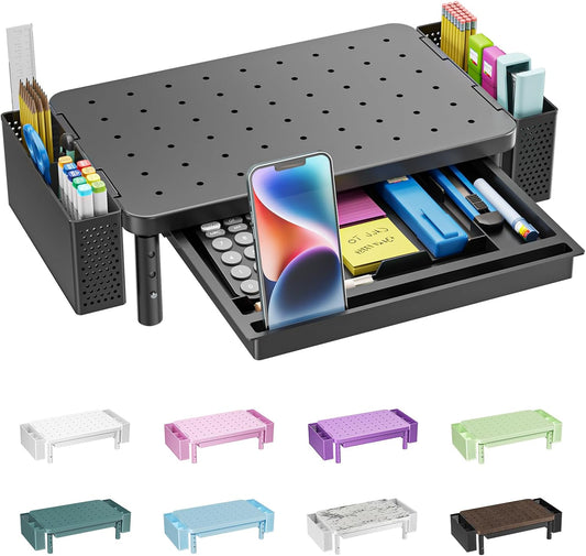 WALI Computer Monitor Stand with Storage and Pen Holder