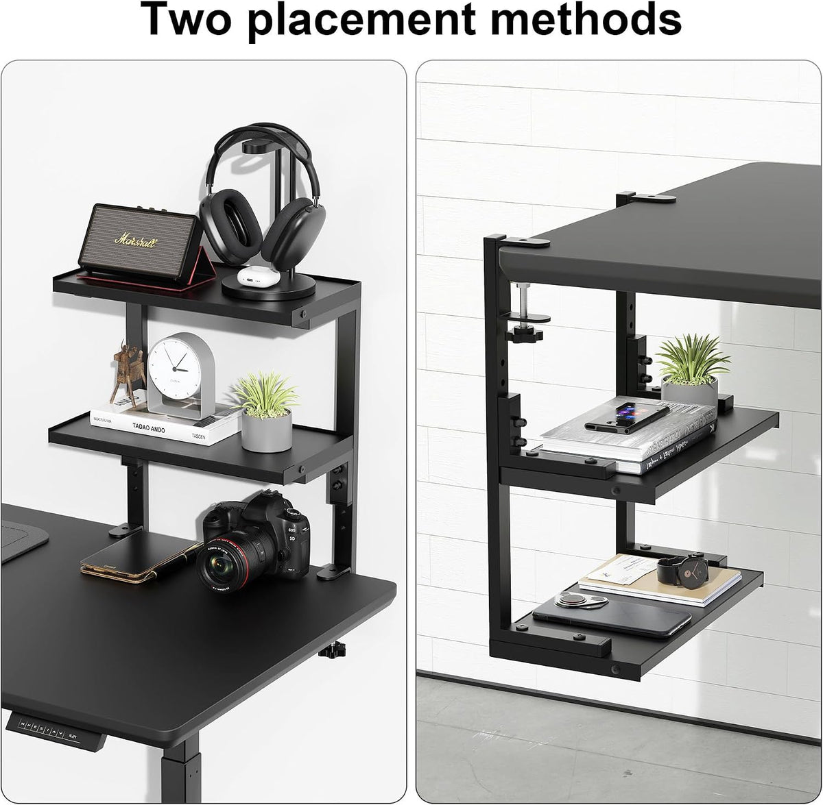 Spacrea 2 Tier Clamp on Desk Shelf