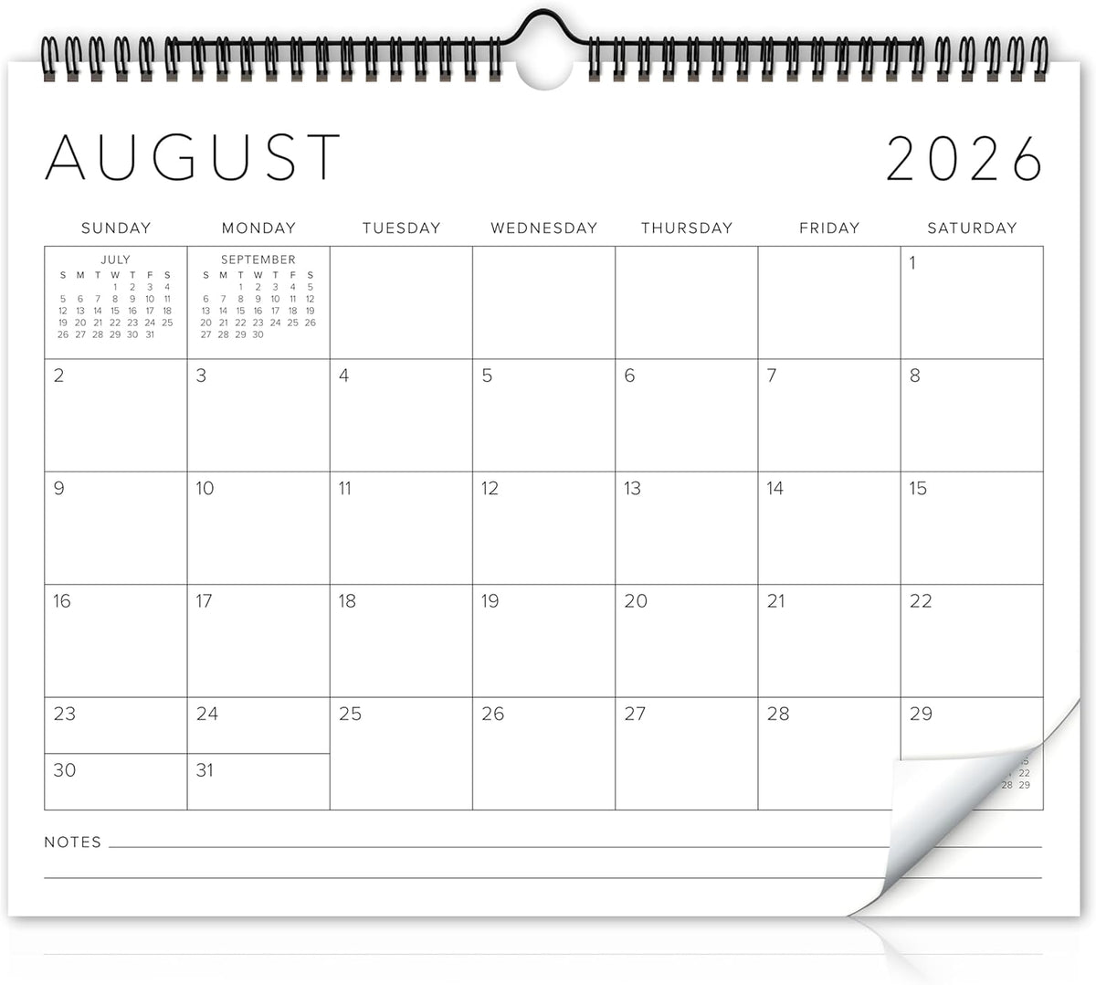 Beautiful 2026-2027 Wall Calendar - Runs from June 2026 - December 2027